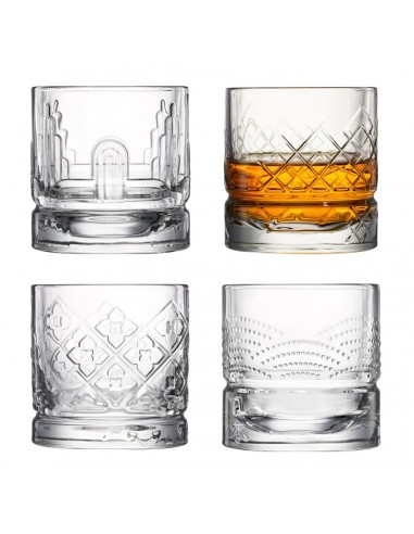 Set de 4 Vasos de Whiskey Dandy