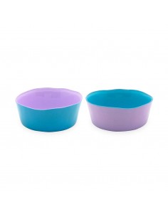 Set de 2 Bowls Turquesa y Lila