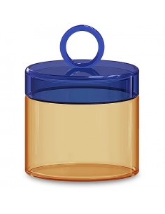 Tarro de Vidrio - Azul y...