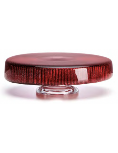 Porta Cake Noël Scallopped - Rojo