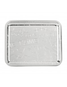 Bandeja Graffiti Silver Plated