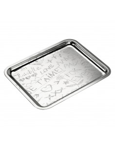Bandeja Graffiti Silver Plated 2