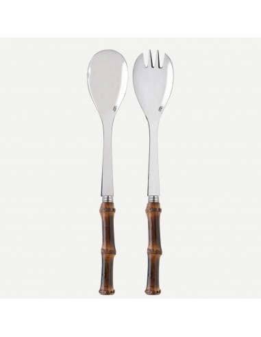 Set de 2 Piezas de Servir Ensalada Panda - Bambú Oscuro