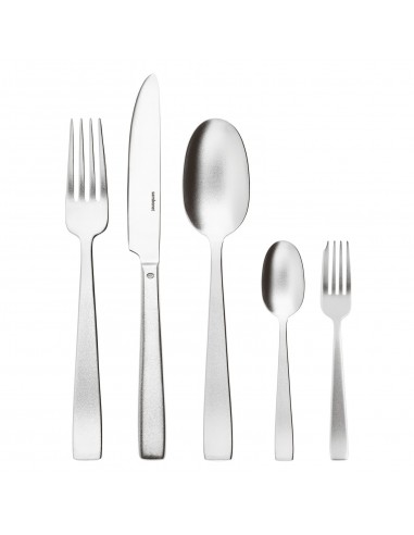 Set de 5 Piezas Flat, Stainless Steel