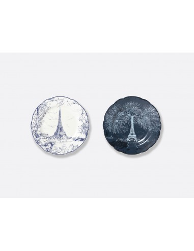 Set de 2 Platos de Pan Tout Paris Bleu Nuit