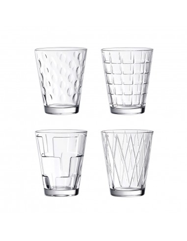Set de 4 Vasos de Agua Dressed Up