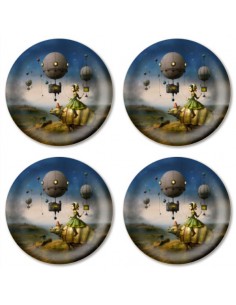 Set de 4 Portavasos Brave...