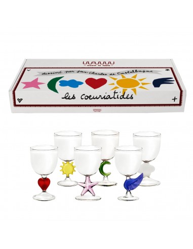 Set de 6 Copas Cœuriatides