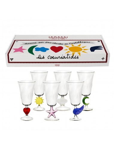 Set de 6 Copas de Vino Cœuriatides