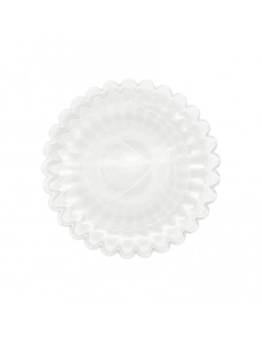 Set de 4 Platos de Postre de Alabastro Blanco