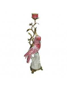 Candelabro Stick Bird - Rosa