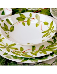 Plato de Sopa Fil Rouge Foglie 2