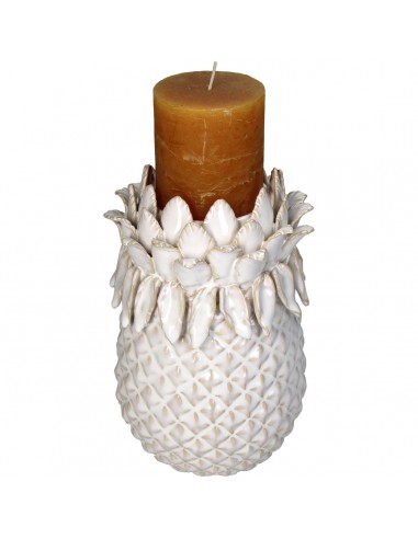Portavelas Stoneware - White