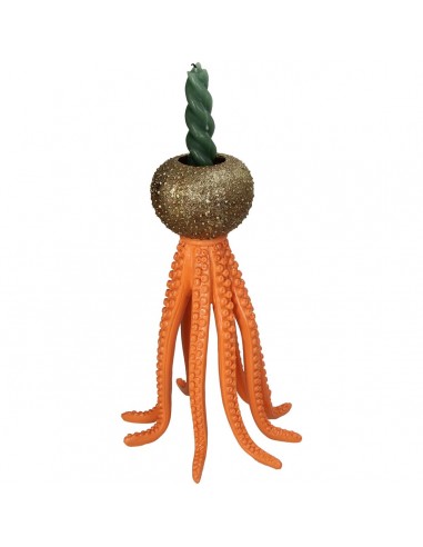 Portavelas Stick Octopus - Orange