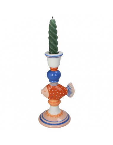 Portavelas Fish Stoneware