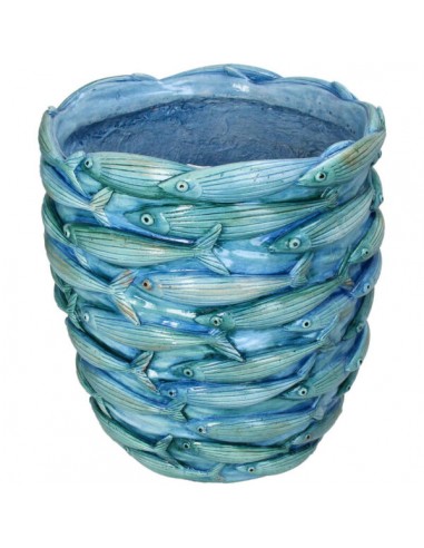 Macetero Fishes MGO - Blue