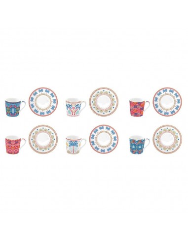 Set de 6 Tazas de Café Tropical Groovy