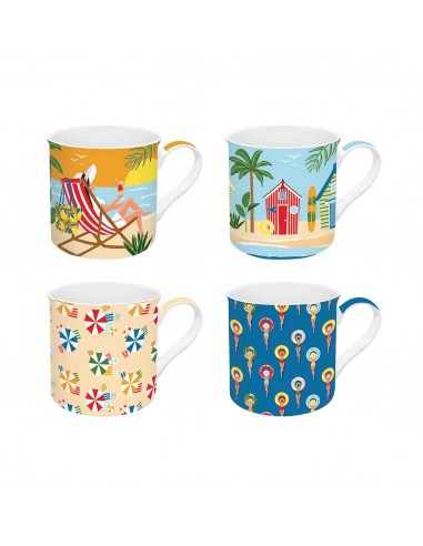 Set de 4 Tazas La Plage