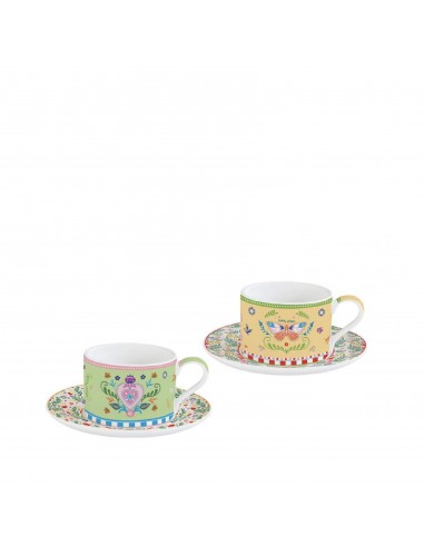 Set de 2 Tazas de Té Spring Folk
