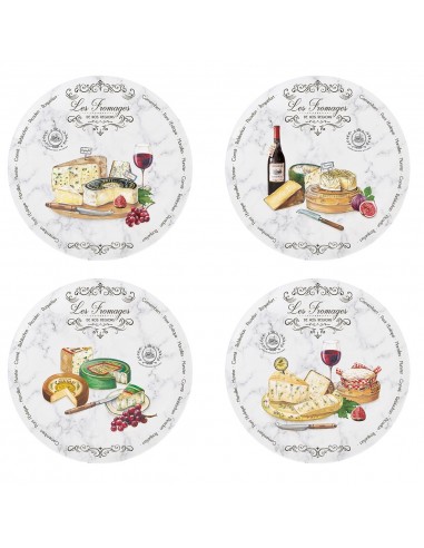Set de 4 Plato de Pan World Of Cheese
