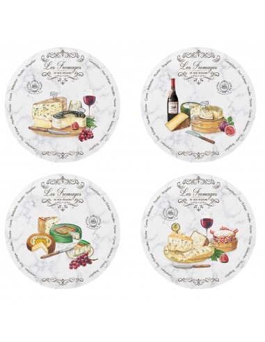 Set de 4 Platos de Pan Les Fromages