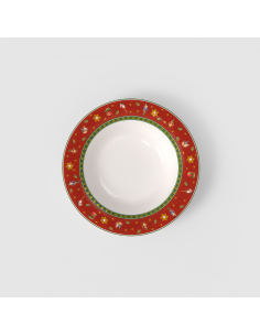 Plato Hondo Rojo Toy's Delight