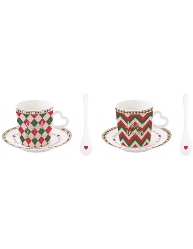 Set de 2 Tazas de Café Christmas Twist Set de 2 Tazas de Café Christmas Twist