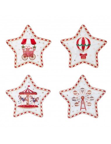 Set de 4 Platos Christmas Wonderland