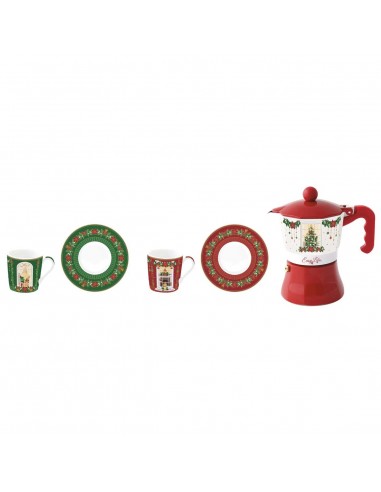 Set de Cafetera y Tazas de Café Festive Avenue