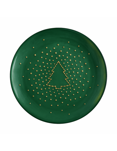 Plato de Postre Christmas Tree Emerald Plato de Postre Christmas Tree Emerald