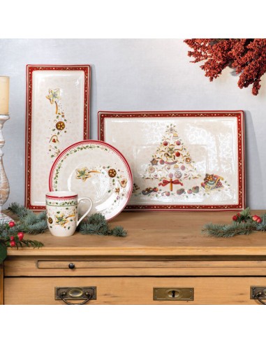 Plato Rectangular pata Tarta Winter... Plato Rectangular pata Tarta Winter...