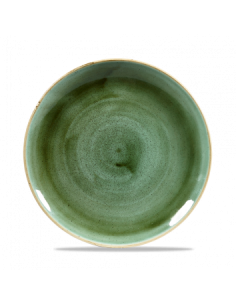 Plato Postre Stonecast - Verde