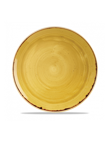 Plato Llano Stonecast - Mostaza
