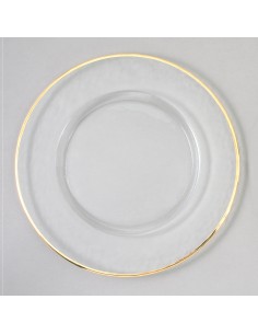 Set de 4 Platos Gold Rim...