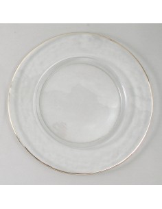 Set de 4 Platos Silver Rim...