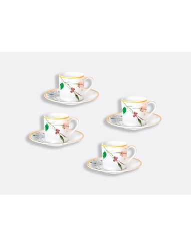 Set de 4 Tazas de Espresso Jardin Indien
