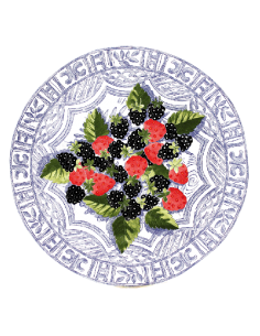 Plato para Tarta Oiseau Bleu