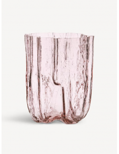 Jarrón Crackle Rosado - Grande