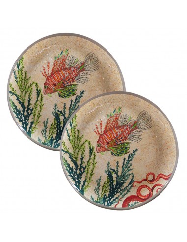 Set de 2 Platos de Postre Sea Life