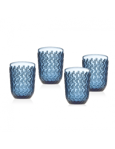 Set de 4 Vasos Highball Alba - Azul