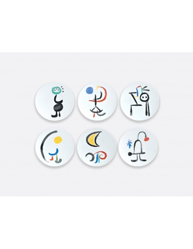 Set de 6 Platos de Postre A Toute Epreuve - Joan Miró