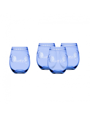 Set de 4 Vasos de Vino Belle Fleur