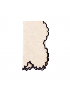 Servilleta Beige/Negro