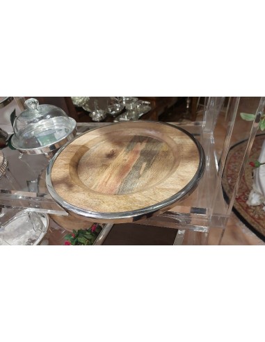 Bandeja Giratoria de Madera Natural