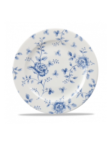 Plato Llano Rose Chintz - Azul