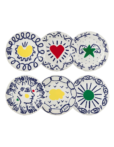 Set de 6 Platos de Postre L'Archipel Sentimental