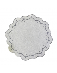 Individual Lunares - Gris