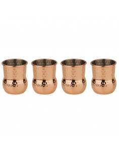 Set 4 Vasos de Shots - Cobre
