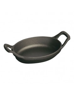 Plato Ovalado con Asa - Negro