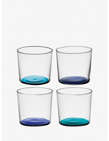Vasos Zules Coro - Set de 4